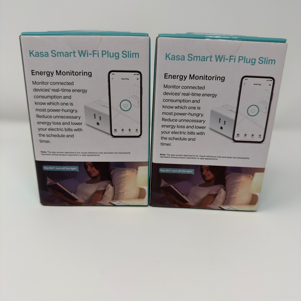 2pk TP-Link Kasa Smart Wi-Fi Plug Slim Energy Monitoring HomeKit Alexa KP125 - Picture 3 of 6